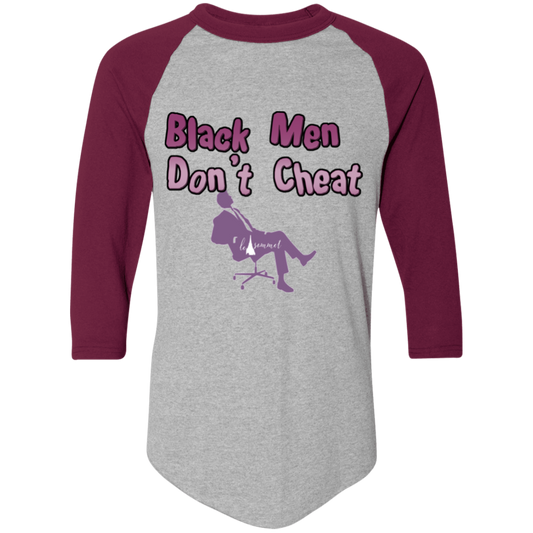 Black Men Don't Cheat Colorblock Raglan Jersey