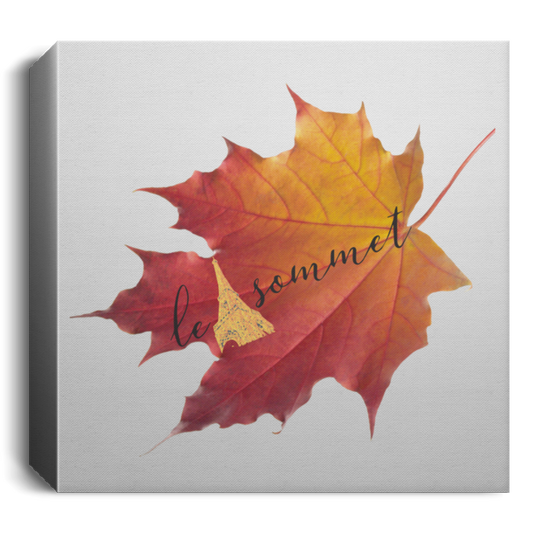 Autumn Logo Leaf Deluxe Square Canvas 1.5in Frame