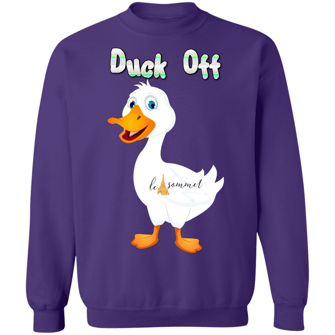 Duck OFf Crewneck Pullover Sweatshirt  8 oz.