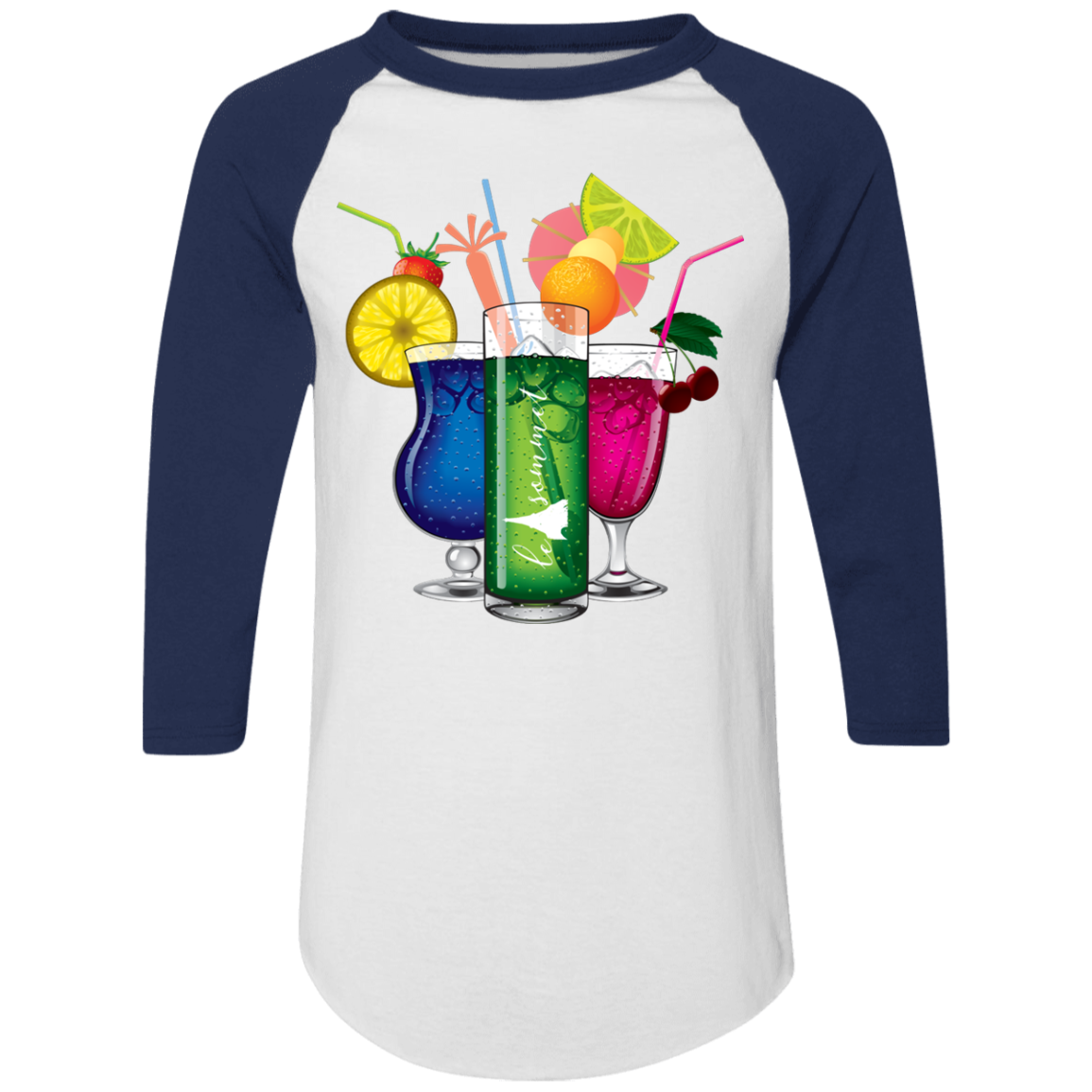 Drinks on Me Colorblock Raglan Jersey