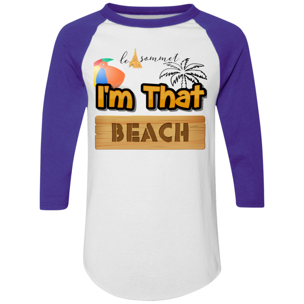 I'm that Beach Colorblock Raglan Jersey