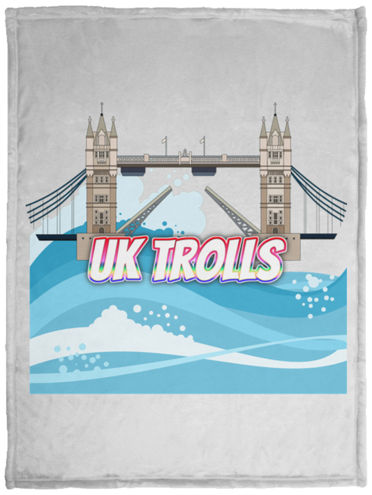 UK Trolls Plush Fleece Blanket - 30x40 (chg)