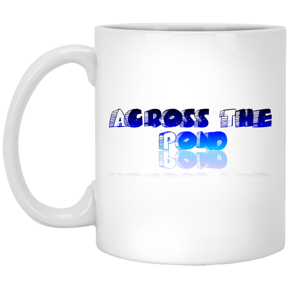 Across the Pond 11 oz. White Mug