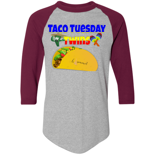 Taco Tuesday Twins Colorblock Raglan Jersey