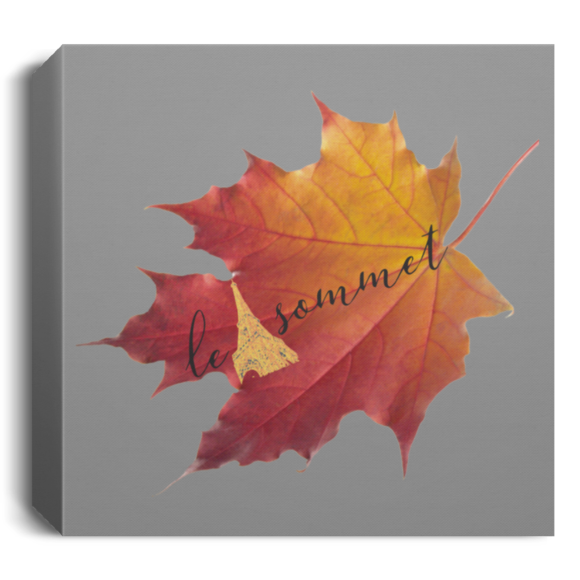 Autumn Logo Leaf Deluxe Square Canvas 1.5in Frame