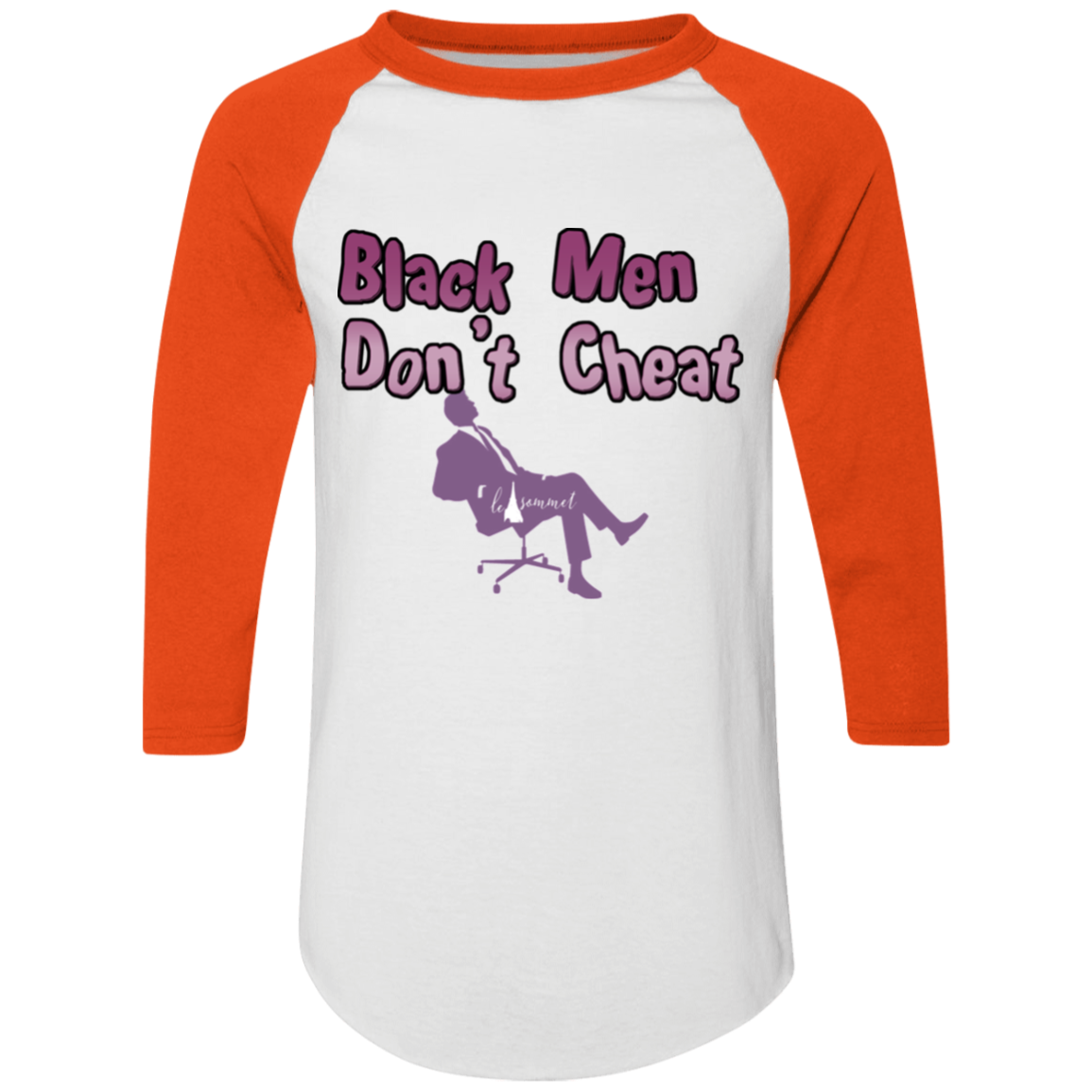 Black Men Don't Cheat Colorblock Raglan Jersey