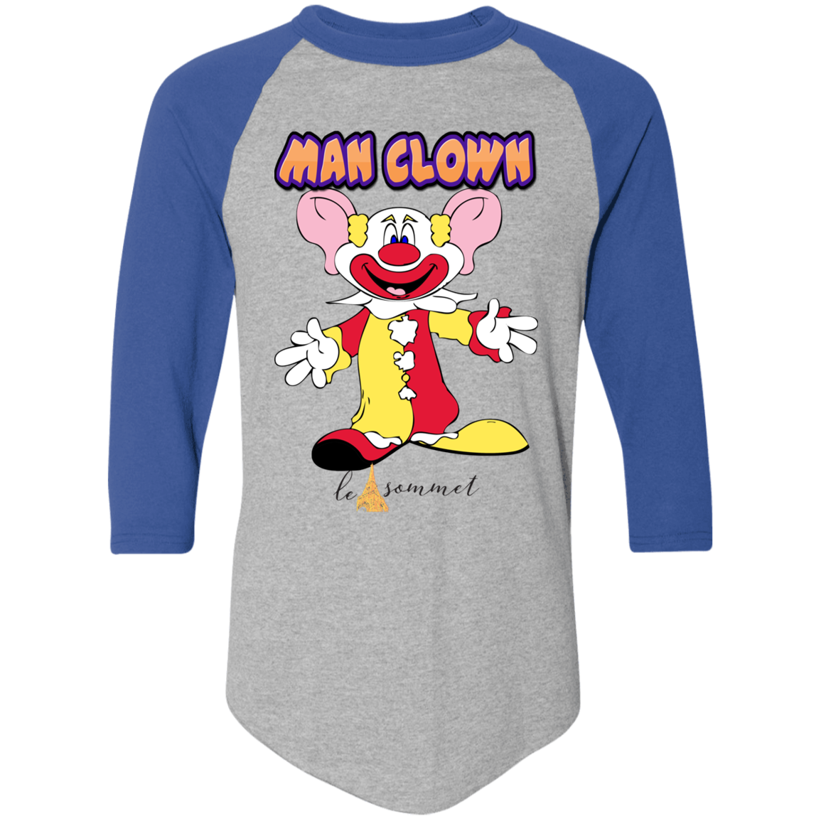 Man Clown Colorblock Raglan Jersey