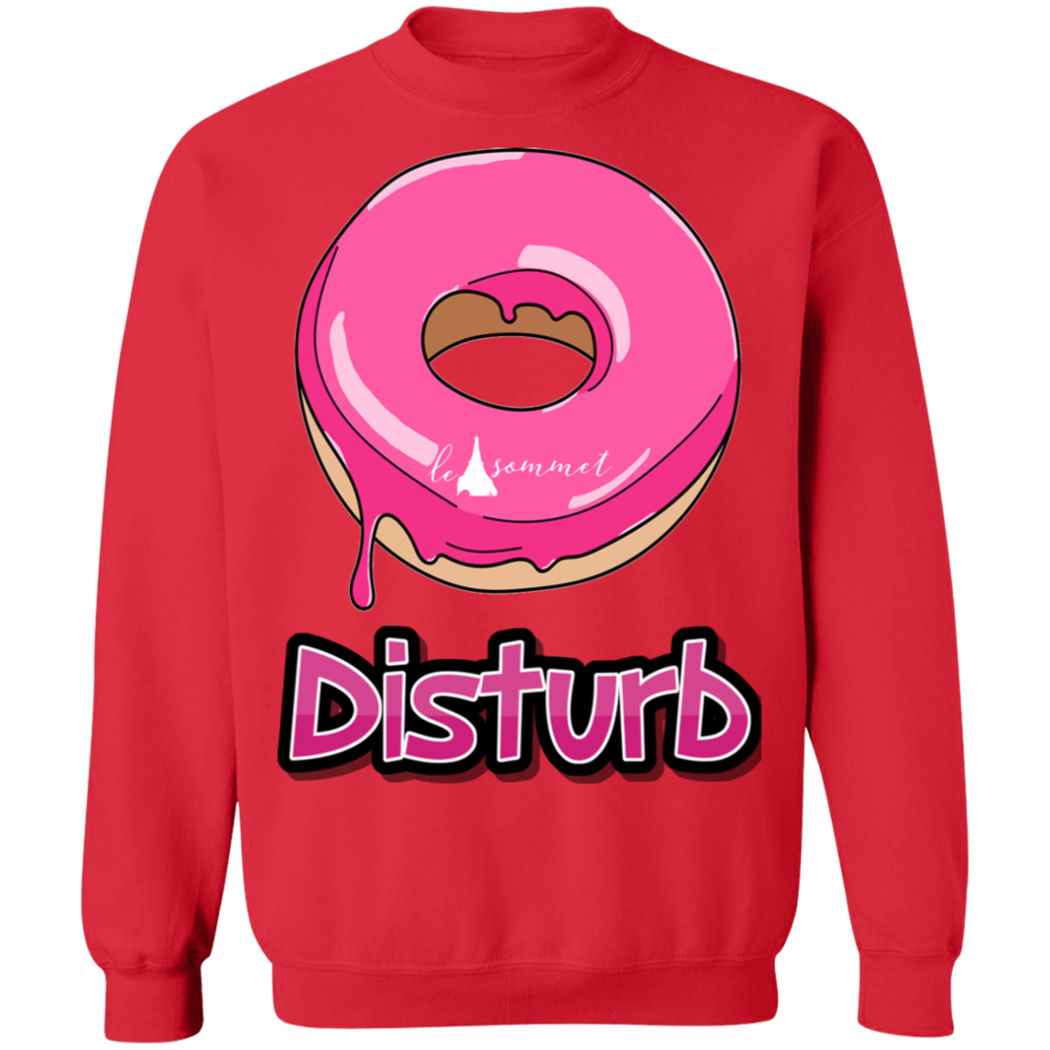 Donut Disturb Crewneck Pullover Sweatshirt  8 oz.