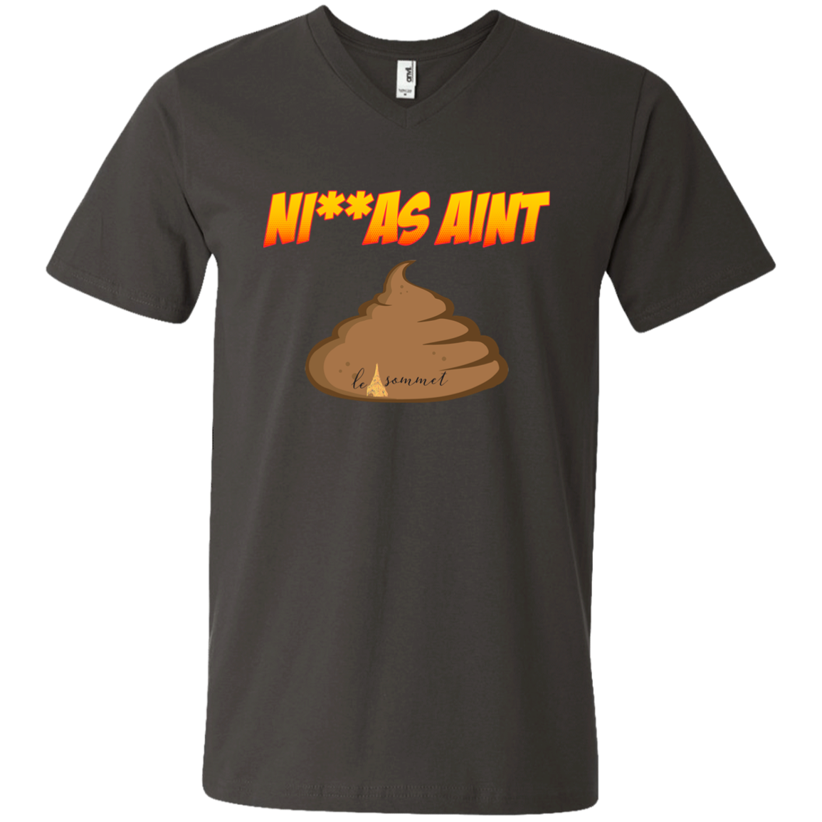 NAS  Printed V-Neck T-Shirt