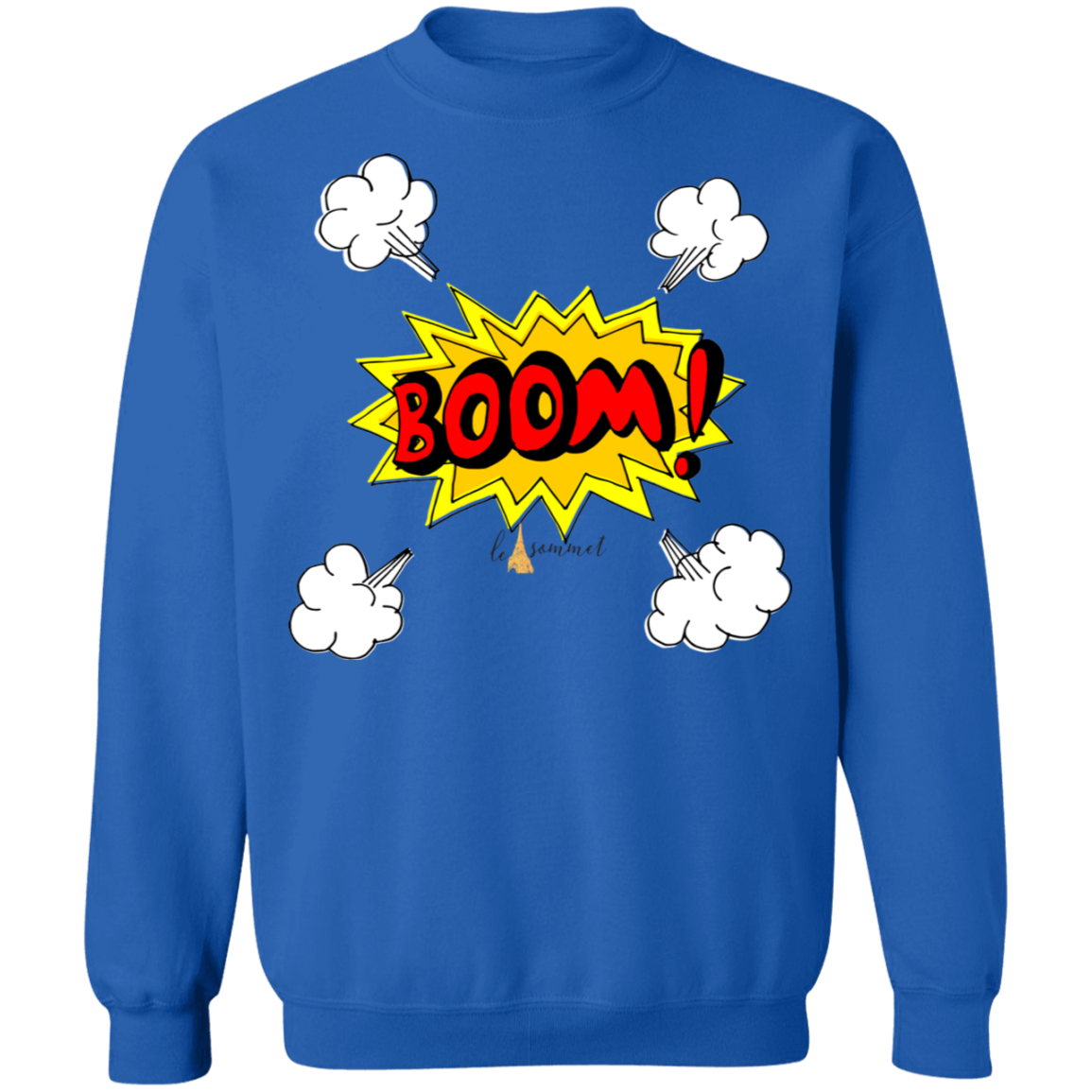 Boom Crewneck Pullover Sweatshirt  8 oz.