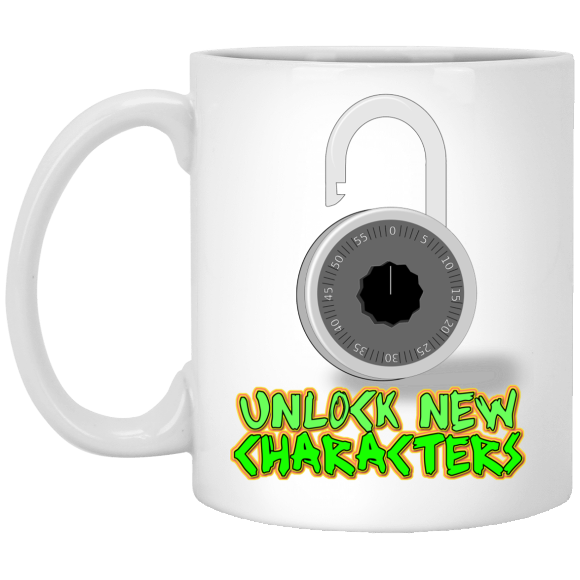 Unlock New Characters 11 oz. White Mug