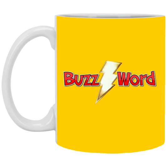 Buzz Word 11 oz. White Mug