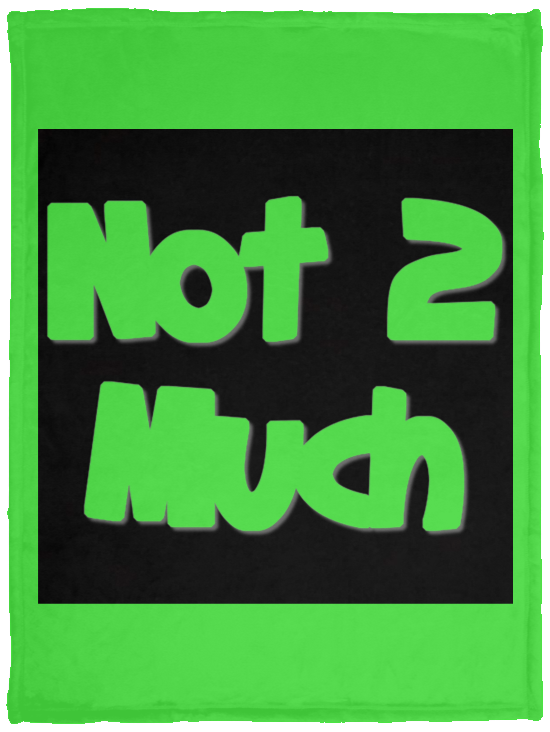 Not 2 Much Plush Fleece Blanket - 30x40 (chg)