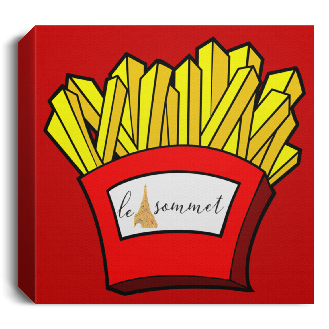 French Fries Deluxe Square Canvas 1.5in Frame