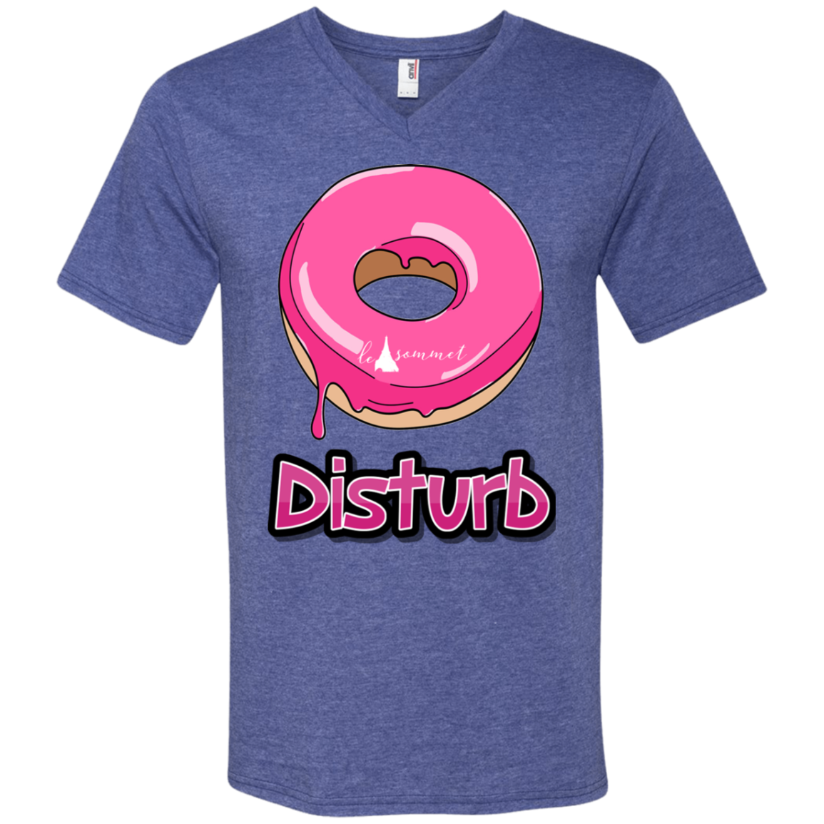 Donut Disturb Printed V-Neck T-Shirt