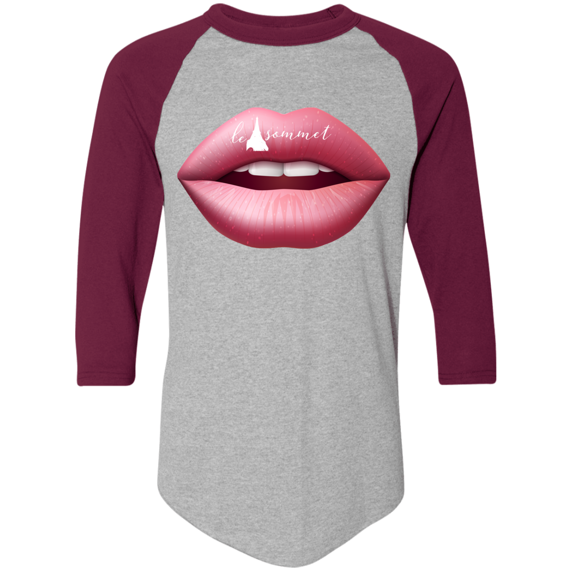 Pinky Lips Colorblock Raglan Jersey