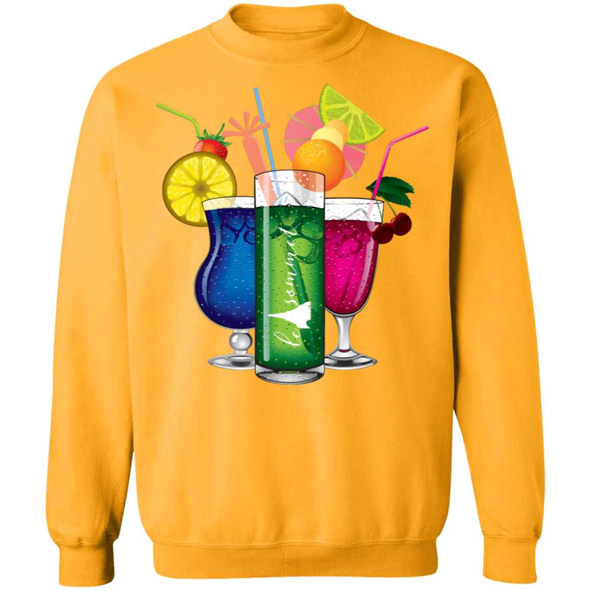 Drinks on Me Crewneck Pullover Sweatshirt  8 oz.