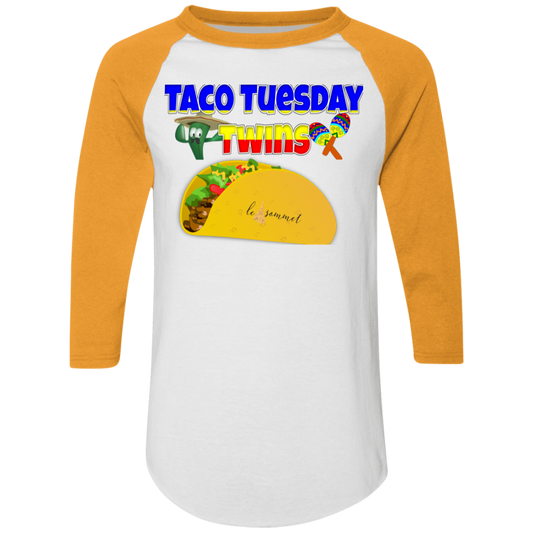 Taco Tuesday Twins Colorblock Raglan Jersey