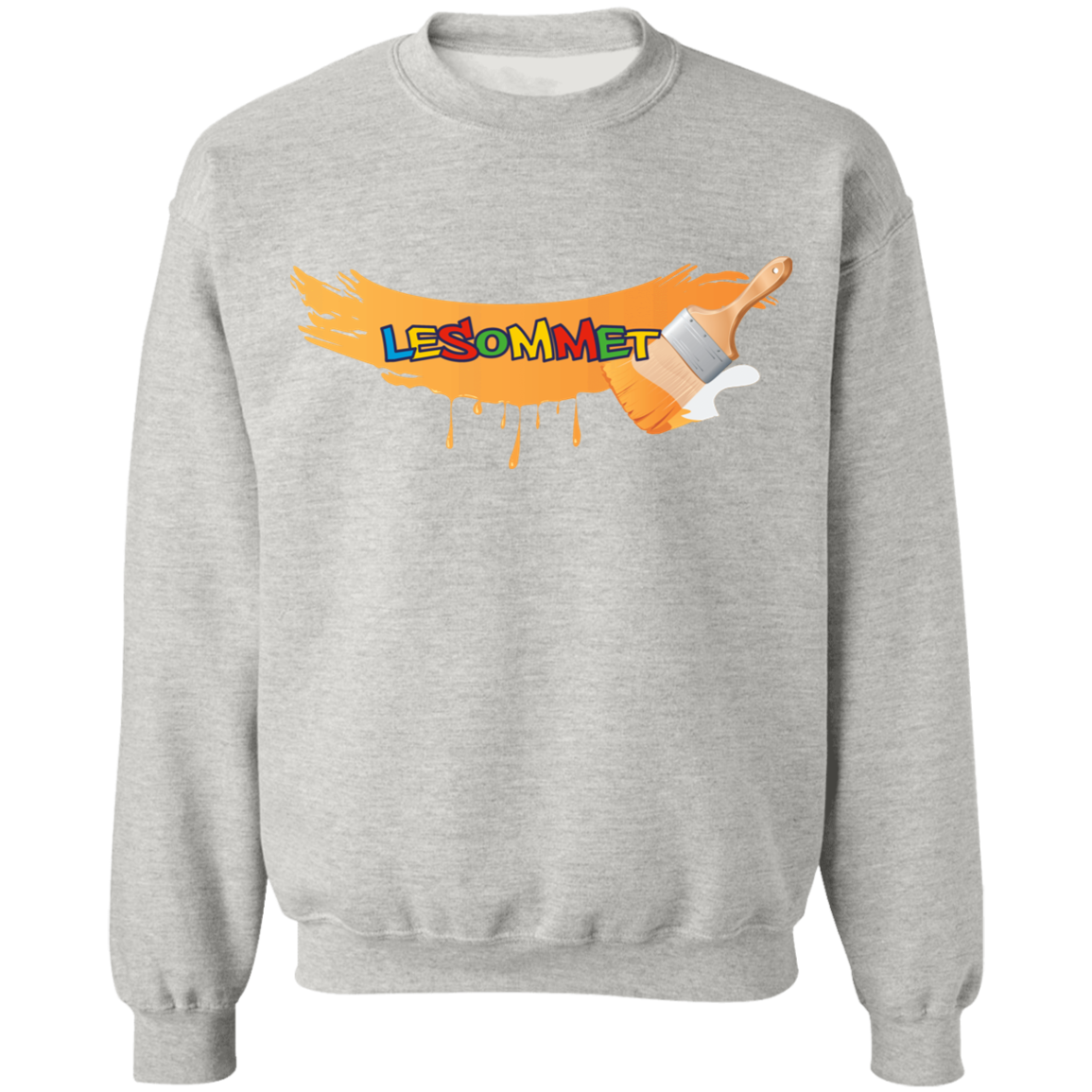 Graffiti Paint Stroke Crewneck Pullover Sweatshirt  8 oz.