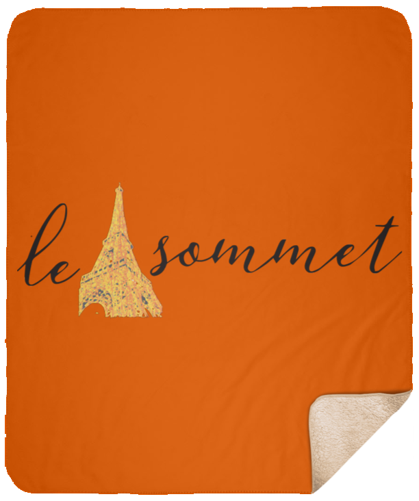 Le Sommet Logo Sherpa Blanket - 50x60