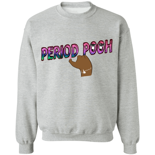 Period Pooh Crewneck Pullover Sweatshirt  8 oz.