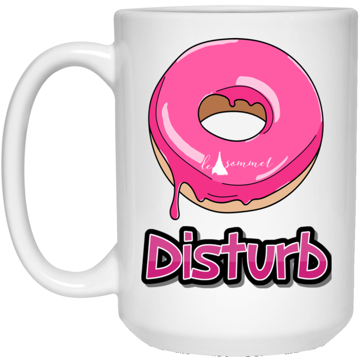 Donut Disturb 15 oz. White Mug