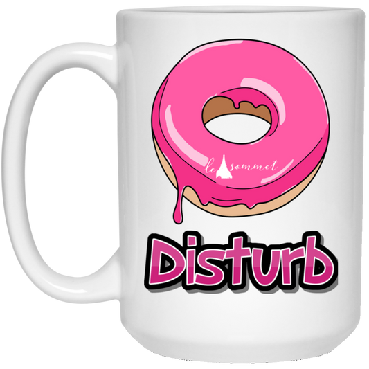 Donut Disturb 15 oz. White Mug