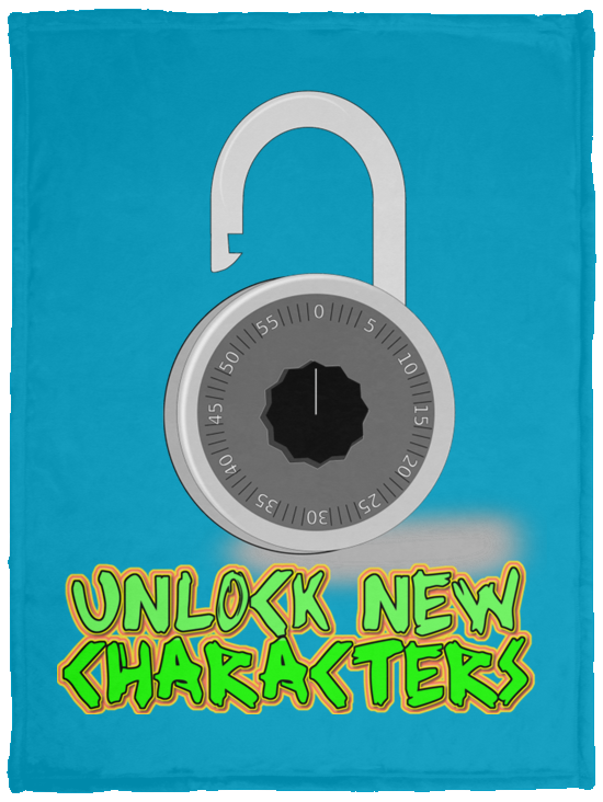 Unlock New Characters Plush Fleece Blanket - 30x40 (chg)