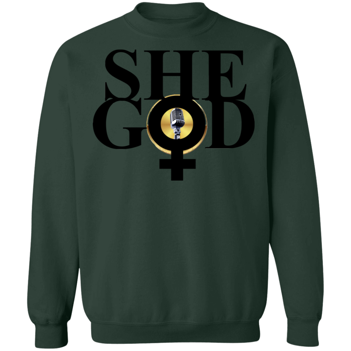 shegod Crewneck Pullover Sweatshirt