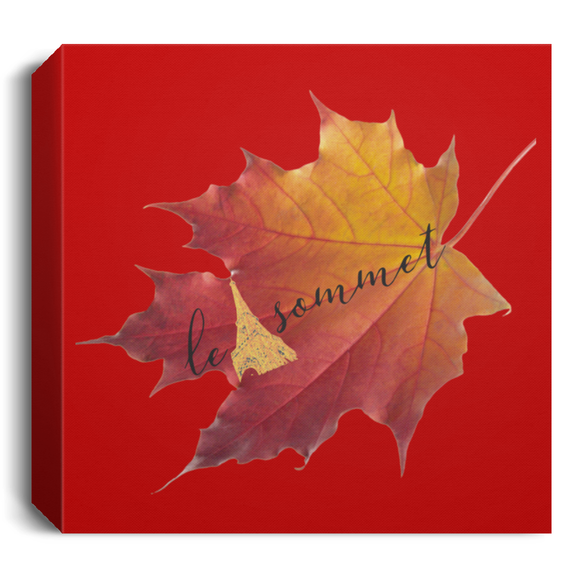 Autumn Logo Leaf Deluxe Square Canvas 1.5in Frame