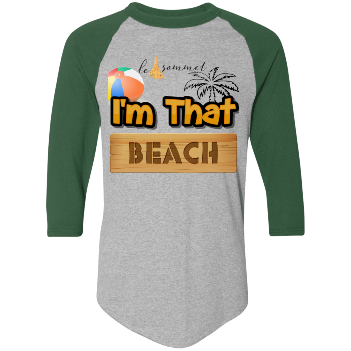 I'm that Beach Colorblock Raglan Jersey