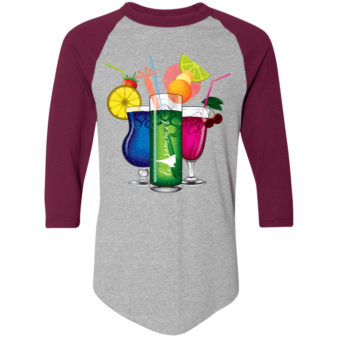 Drinks on Me Colorblock Raglan Jersey