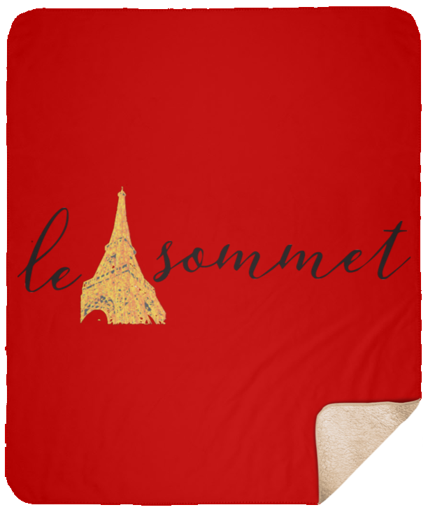 Le Sommet Logo Sherpa Blanket - 50x60