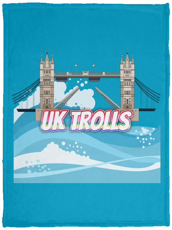 UK Trolls Plush Fleece Blanket - 30x40 (chg)