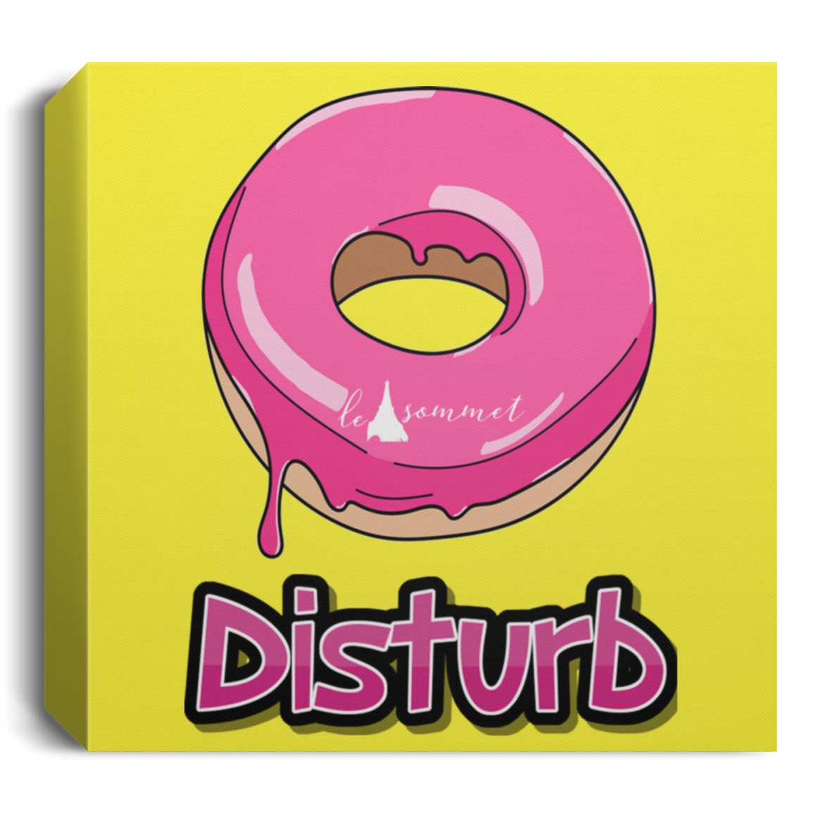 Donut Disturb Deluxe Square Canvas 1.5in Frame