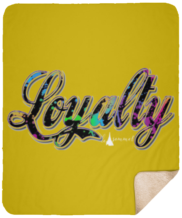 Loyalty Paint Splatter Sherpa Blanket - 50x60