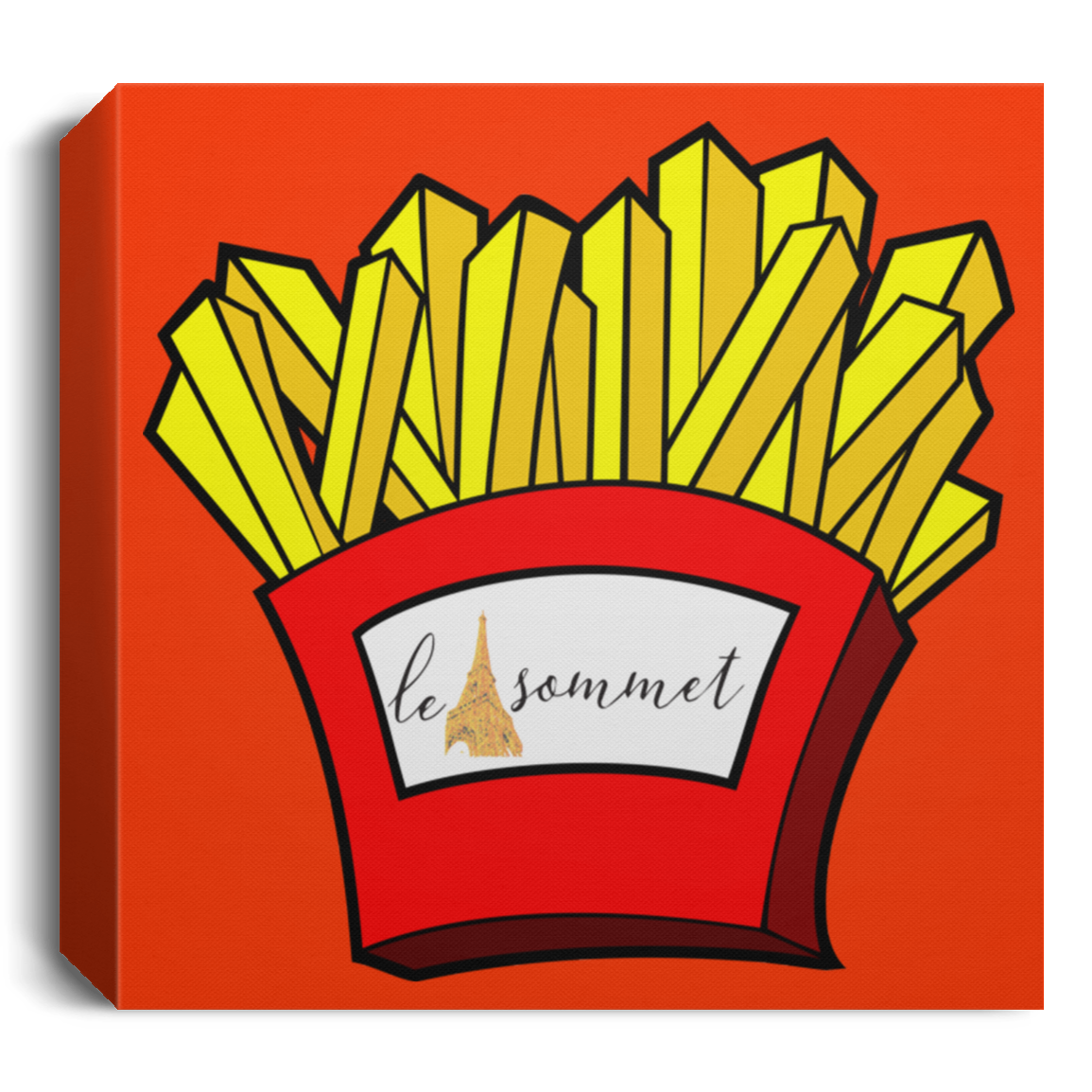 French Fries Deluxe Square Canvas 1.5in Frame