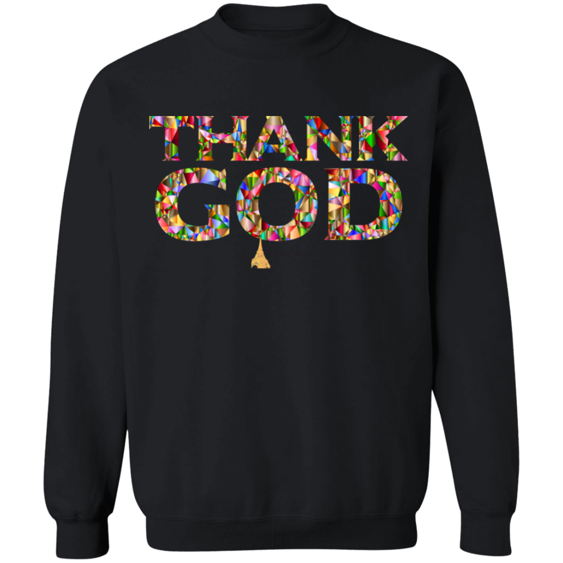 Thank God Crewneck Pullover Sweatshirt  8 oz.