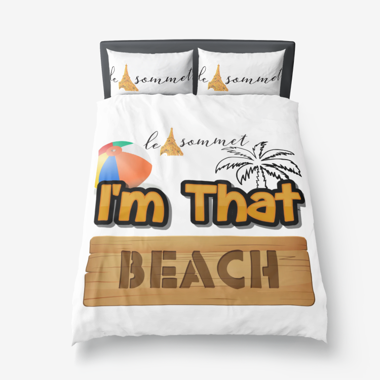 Le Sommet "I'm That Beach" Microfiber Duvet Cover