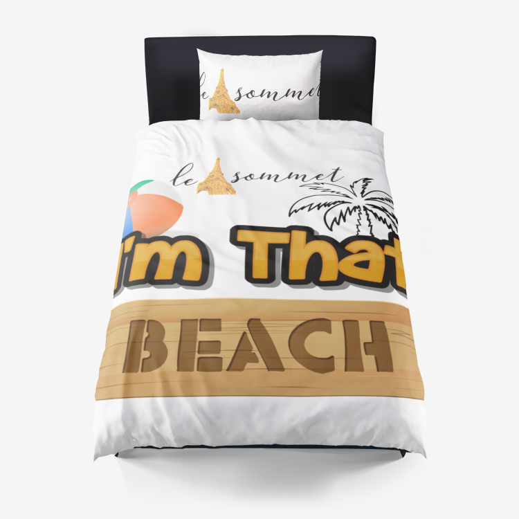 Le Sommet "I'm That Beach" Microfiber Duvet Cover